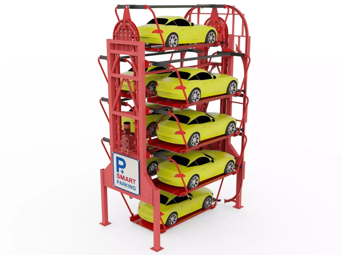 Rotary Parking System 8 sedan 3D model