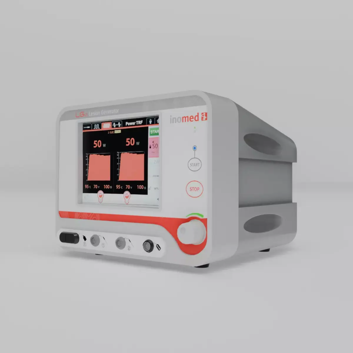 Hospital Equipment RF Lesion generator inomed Low-poly 3D model