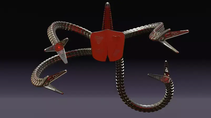 DOC OCK ARMS MADE IN BLENDER 3D model