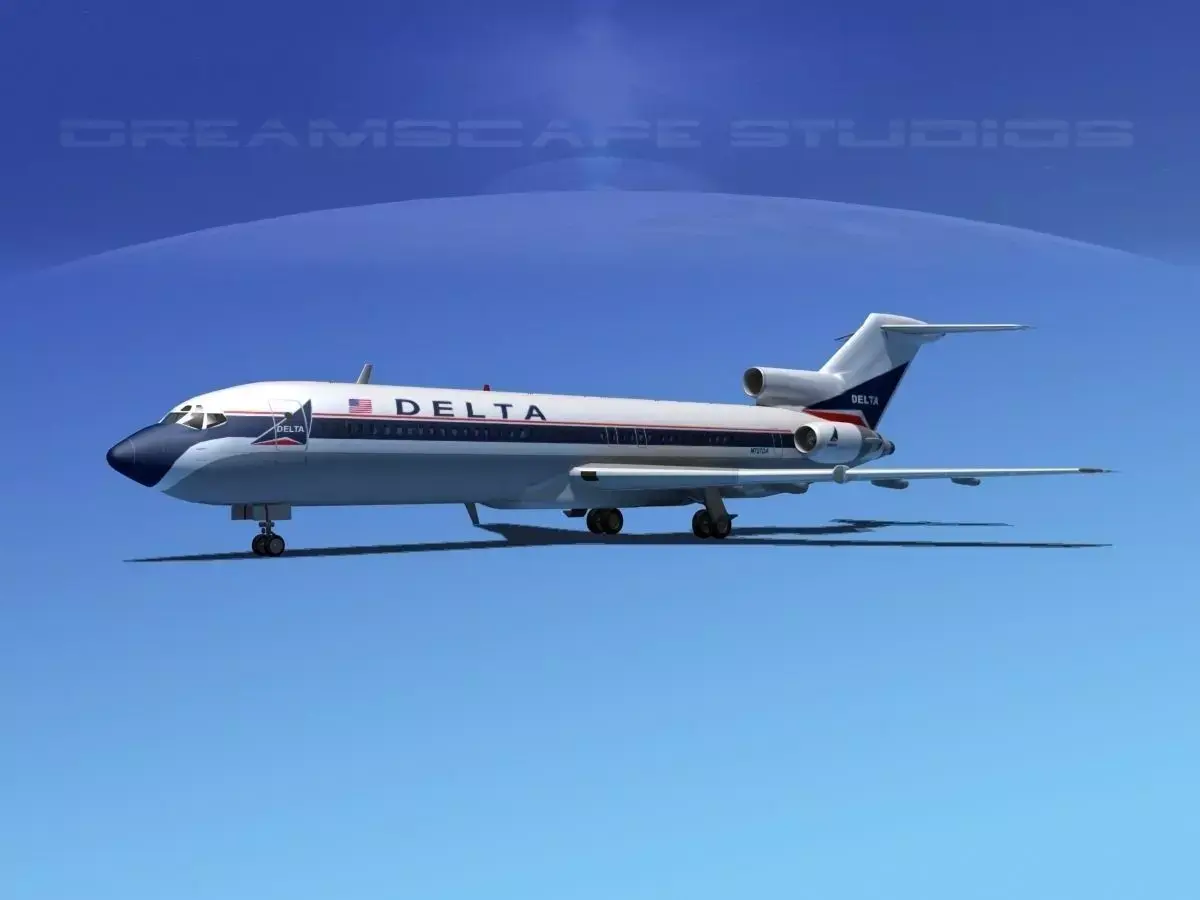 Boeing 727-200 Delta Airlines 1 3D model