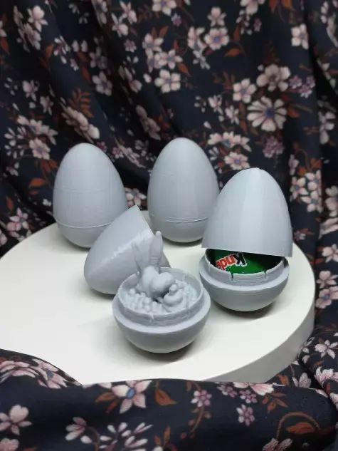 Easter Egg Prank EASY Print in Place Game for commercial use 3D print model