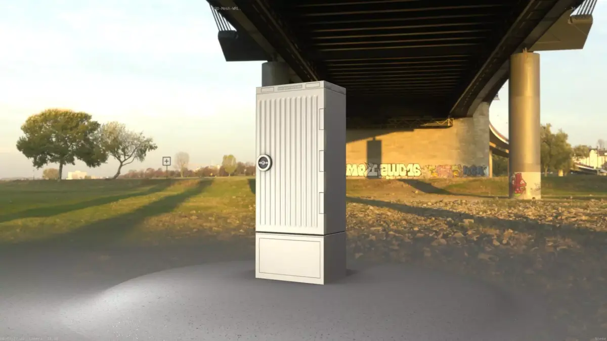 Electrical Distribution Cabinet 108 Low-poly 3D model