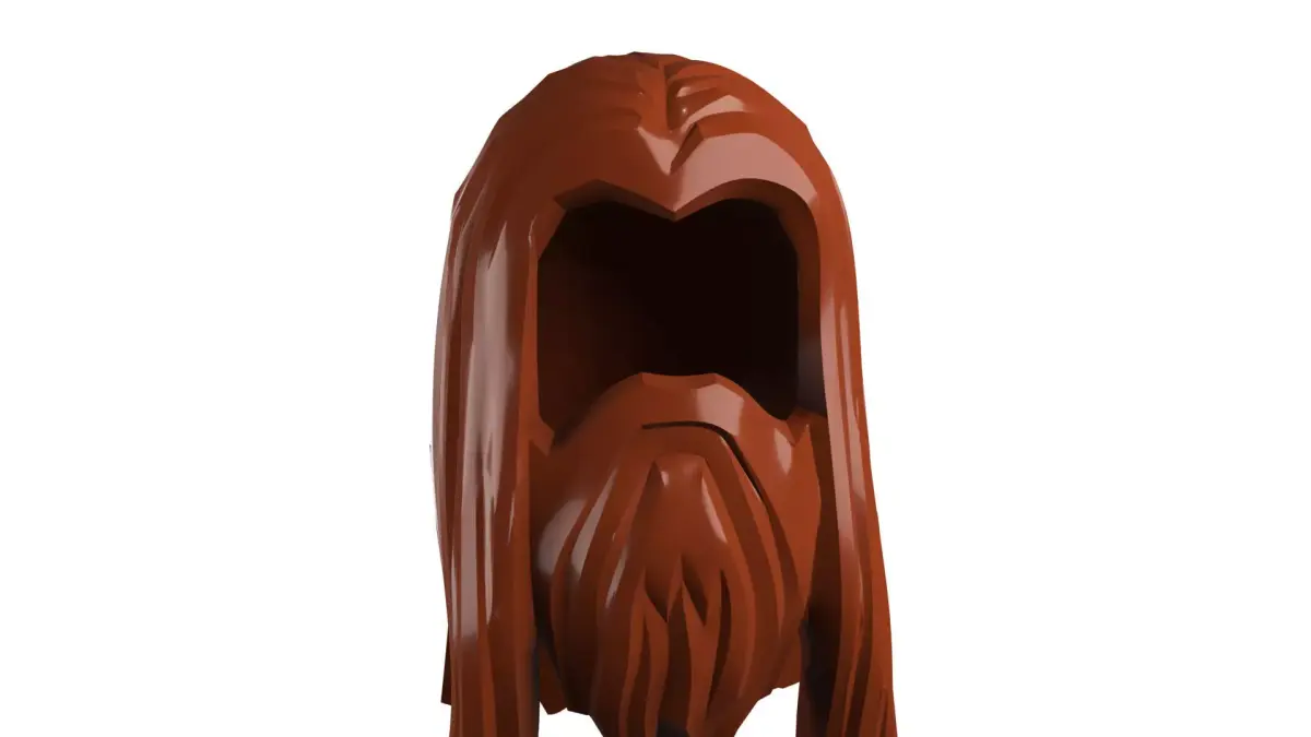 Custom3Dprint Minifigure Accessory - Minifigure Hair S2 - 028 3D print model