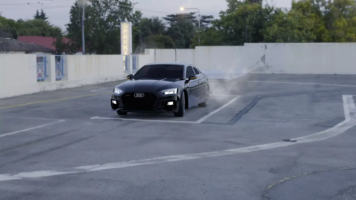 Audi RS5 Free low-poly 3D model