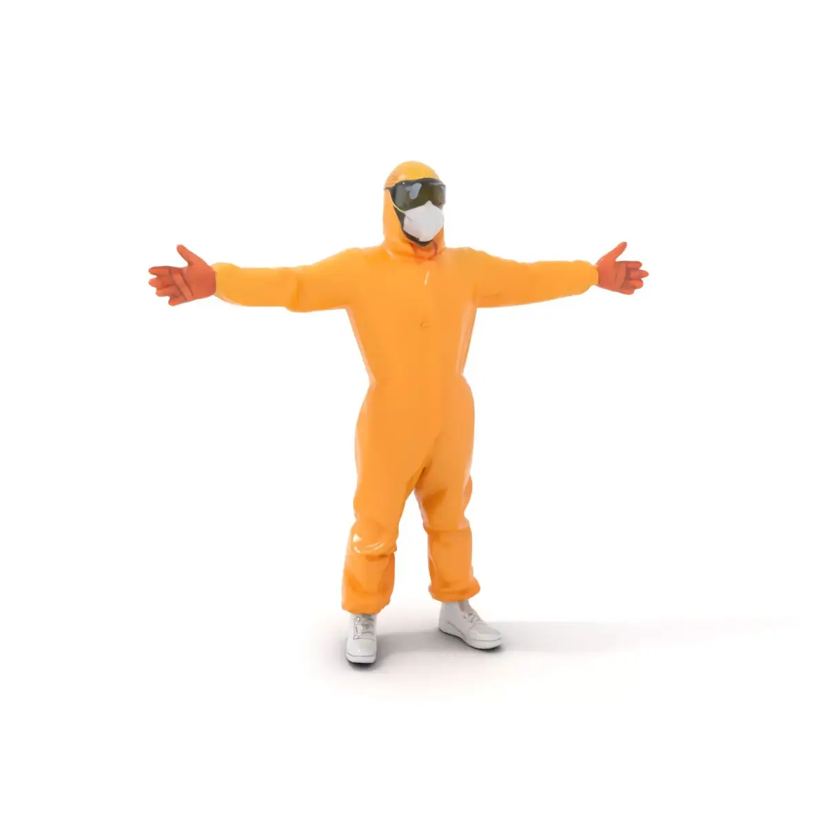 Yellow Protective Suit model pack Low-poly 3D model