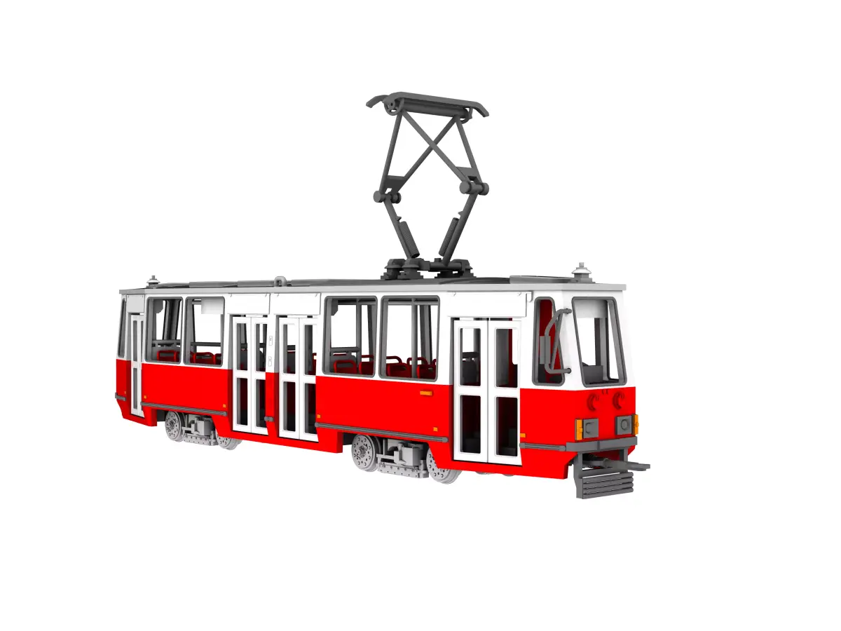Konstal N 105 Tram 3D Model 3D print model