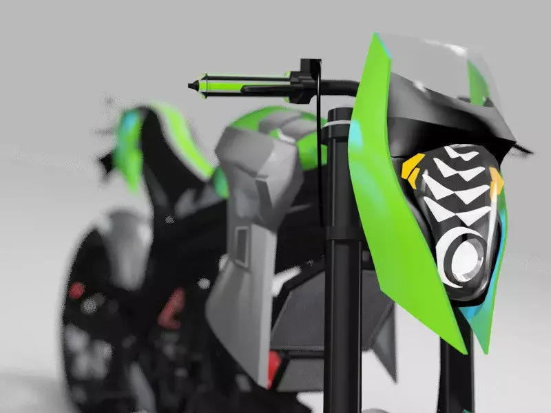 MultiTerrain Bike by Srinaths4cg Low-poly 3D model