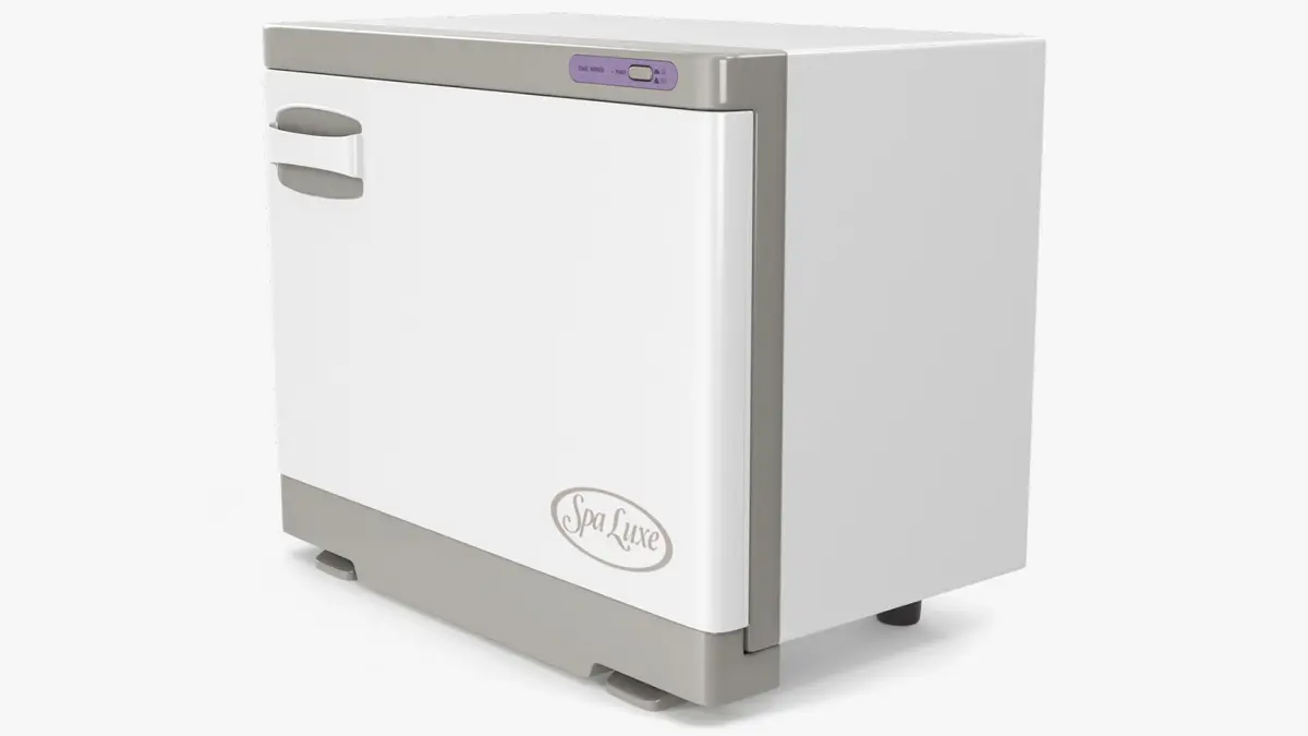 Spa Luxe Hot Towel Warmer Cabinet White 3D model