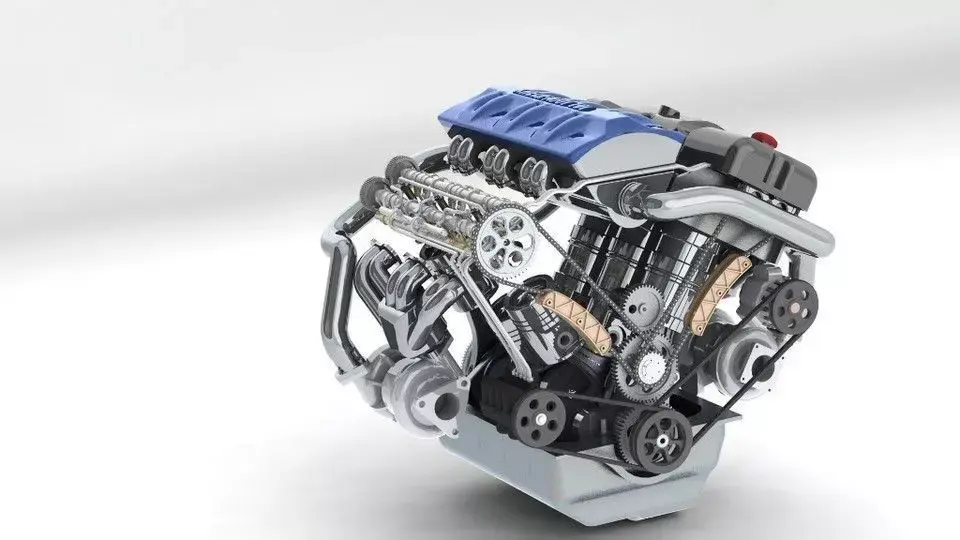 khelifaoui k-motor v6 bi-turbo  3D model