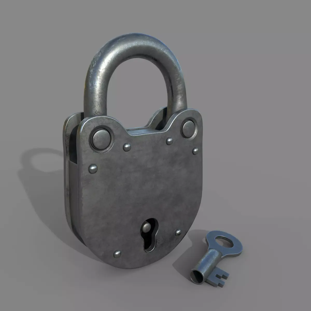 Badlock padlock 3D model