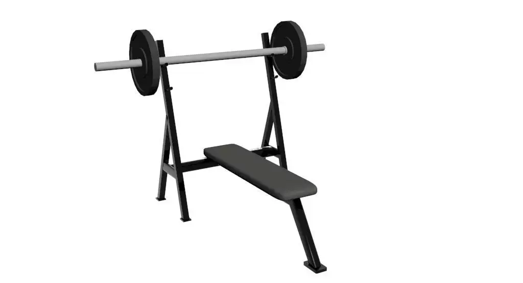 Bench Press 3d Model Low-poly 3D model