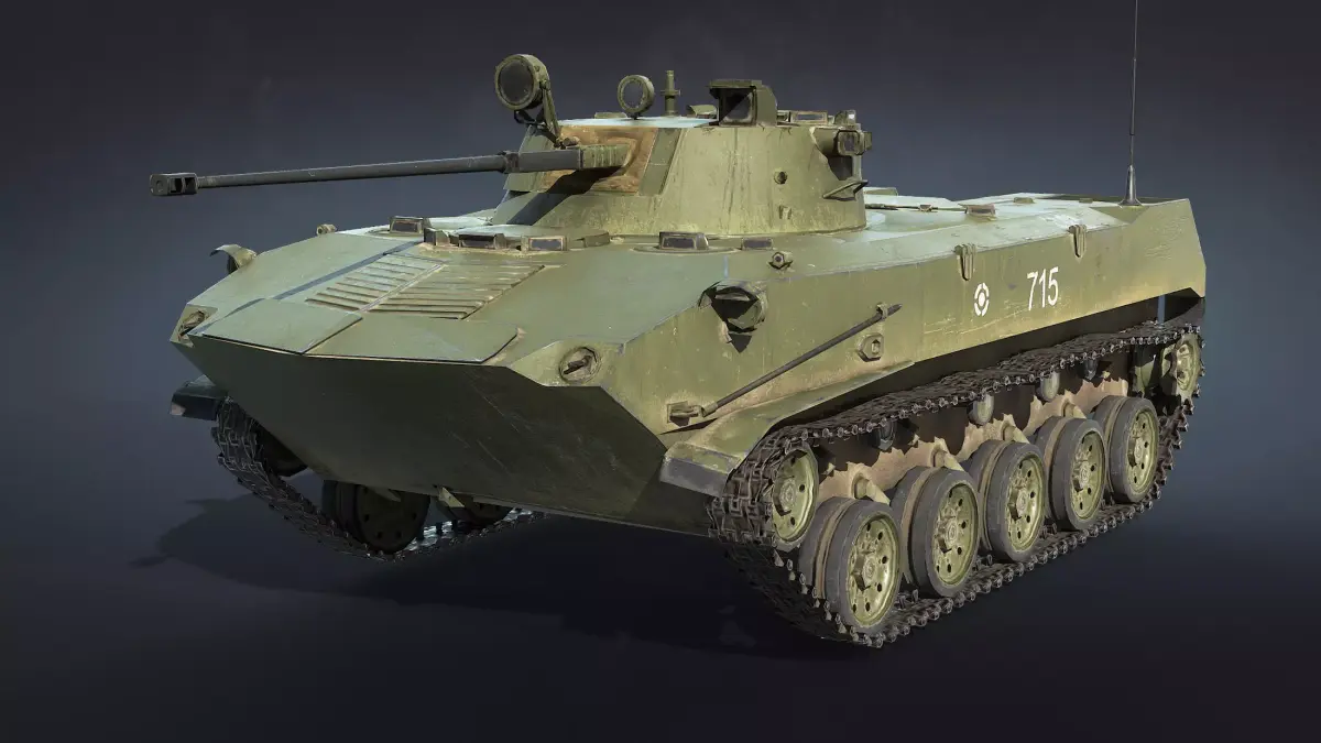 BMD-2 LOD3 Low-poly 3D model
