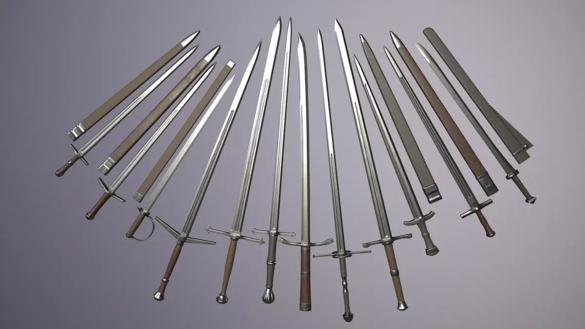 Sword pack Low-poly 3D model shop