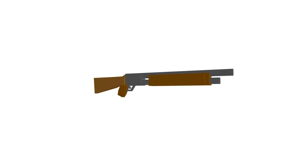 Low Poly Shotgun Low-poly 3D model buy