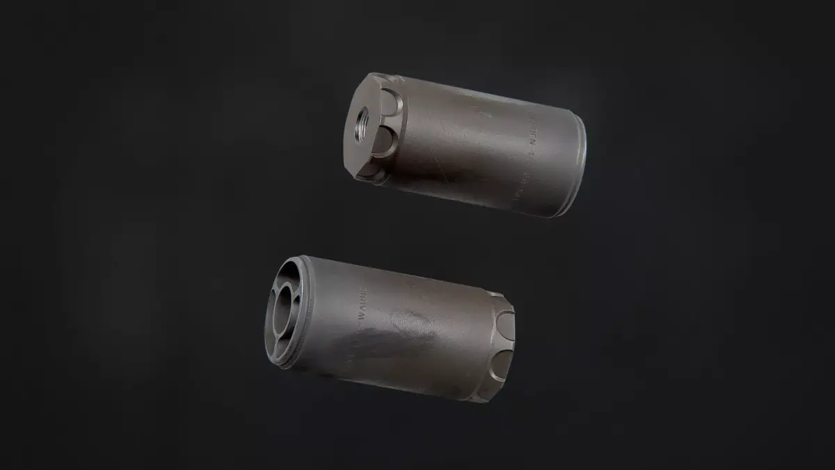 Surefire WARDEN Direct Thread 1-2-28 Free low-poly 3D model