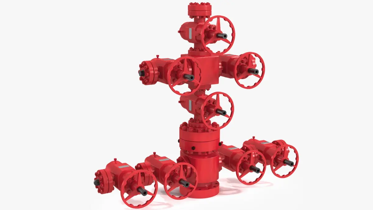 Oil Gas Wellhead 3D model