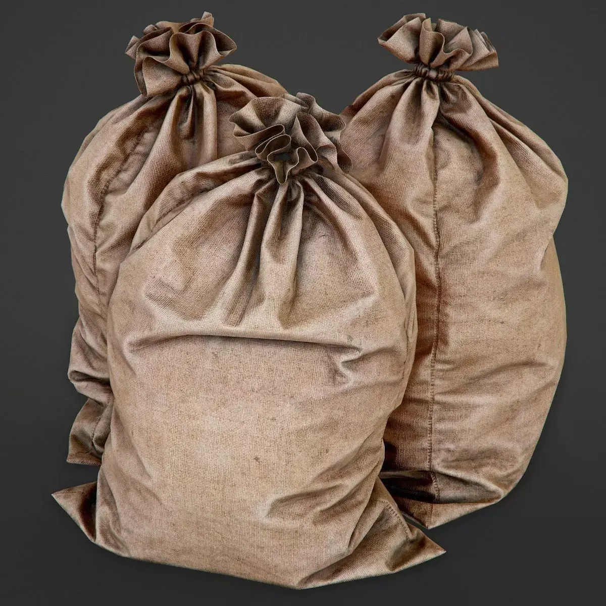 Bag from a Sacking PBR Game-Ready Low-poly 3D model