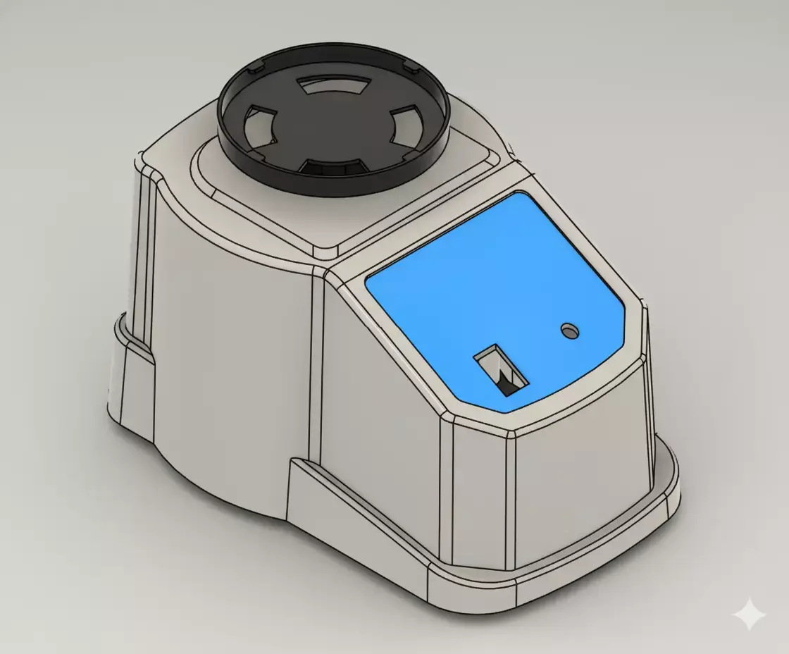 Efficient Vortex Mixer Machine for Laboratory and Industrial Use 3D print model