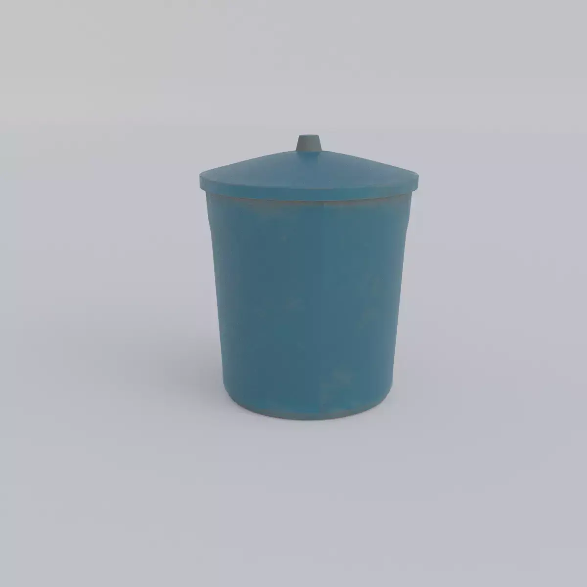 Plastic Jar Low-poly 3D model