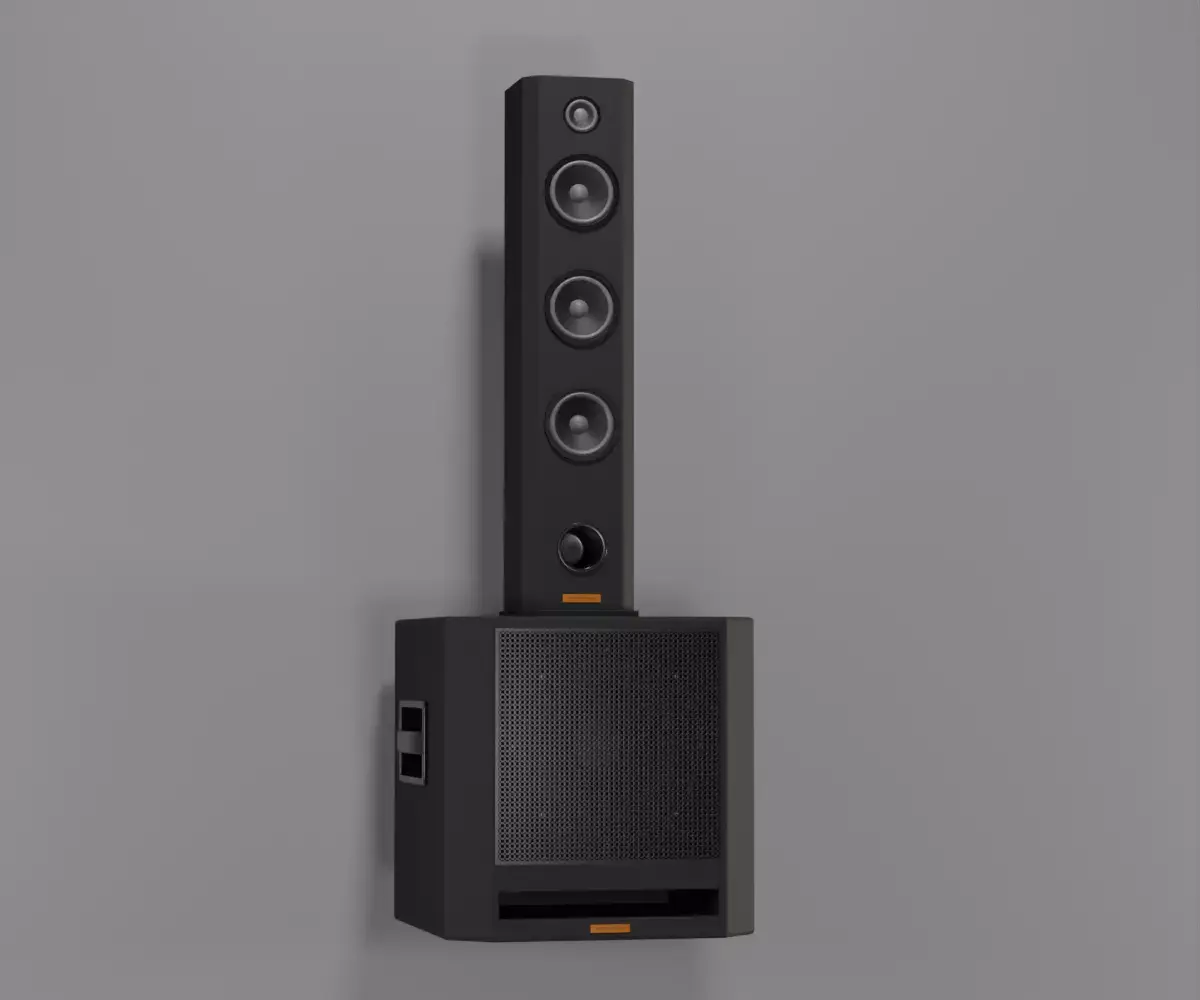 EmGii A-10 Subwoofer TowerSet Free 3D model
