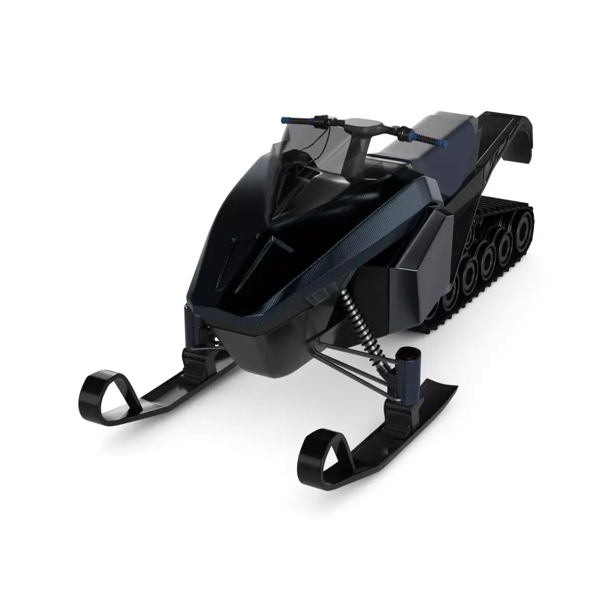 9 Wheel Snowmobile 3D model