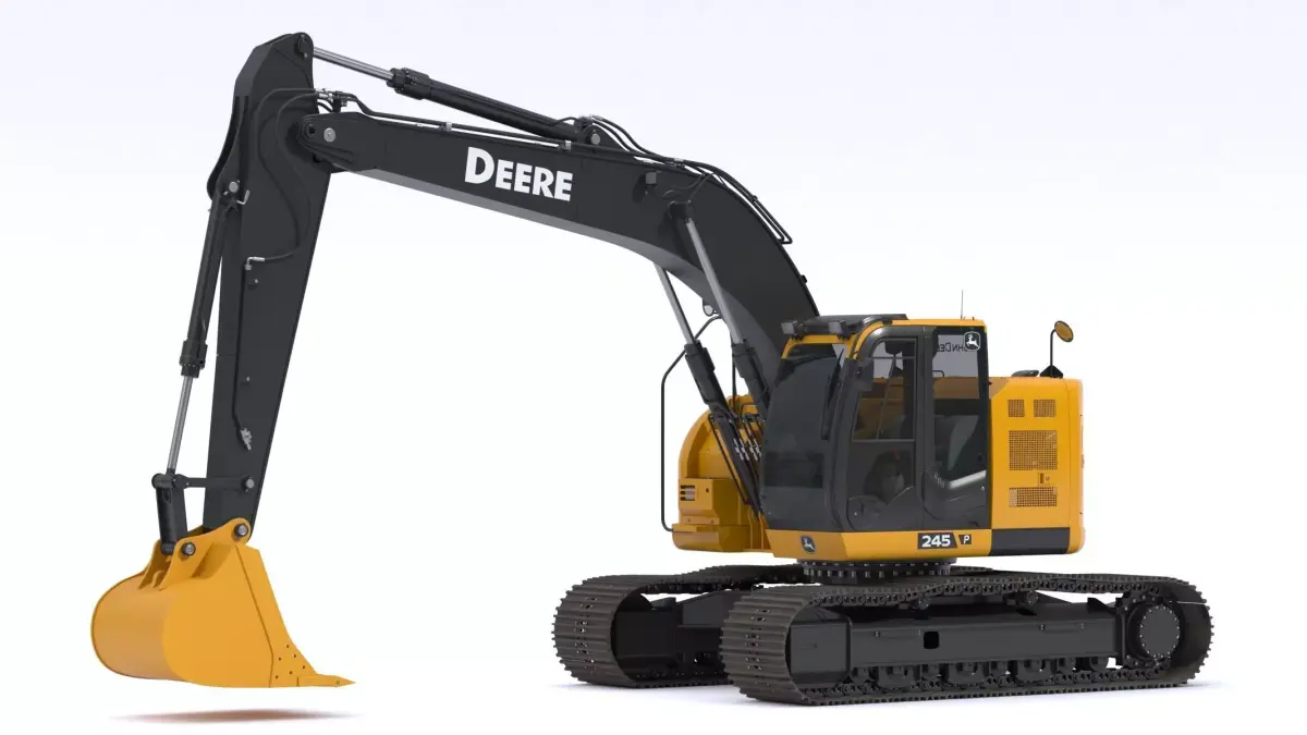 John Deere 245 P-Tier Mid-Size Excavator 3D model