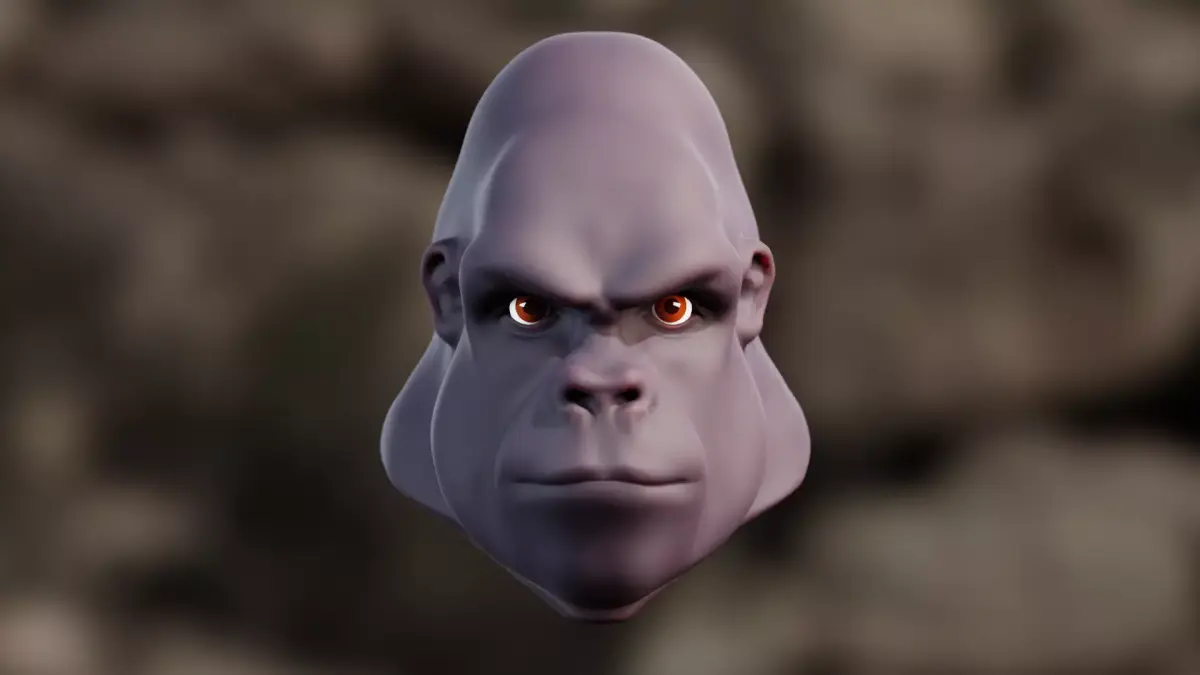 Head Sculpt gorilla 3D model