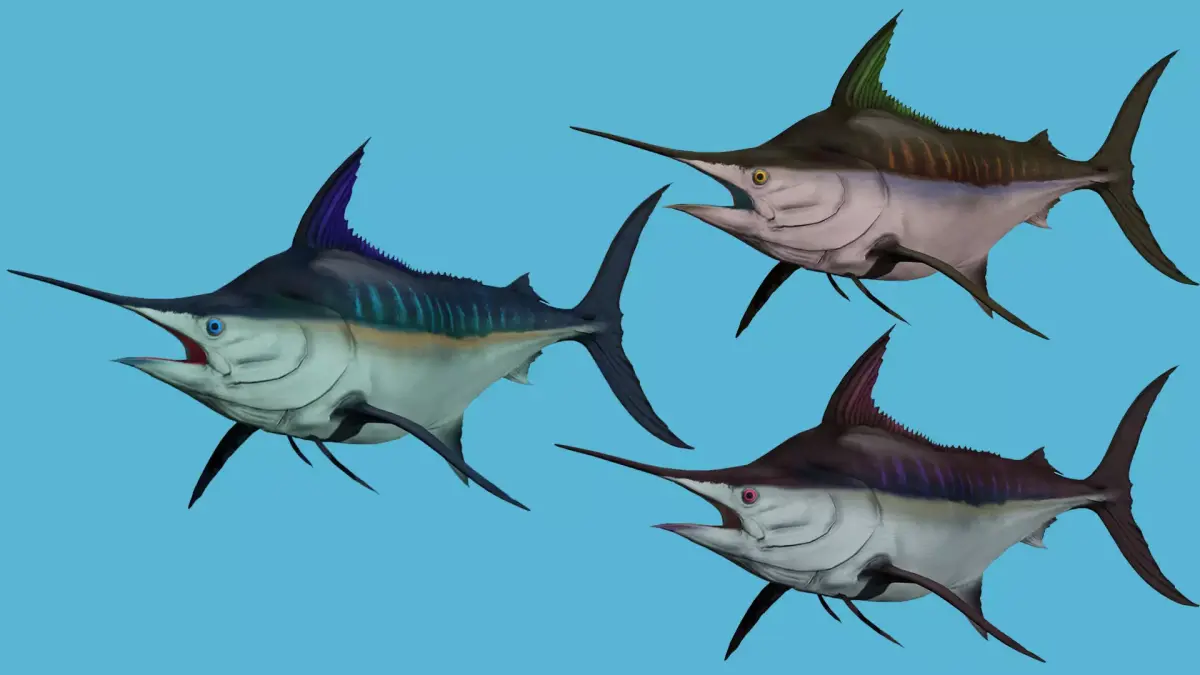 SWORD FISH RIGGED ANIMATED 7 Low-poly 3D model