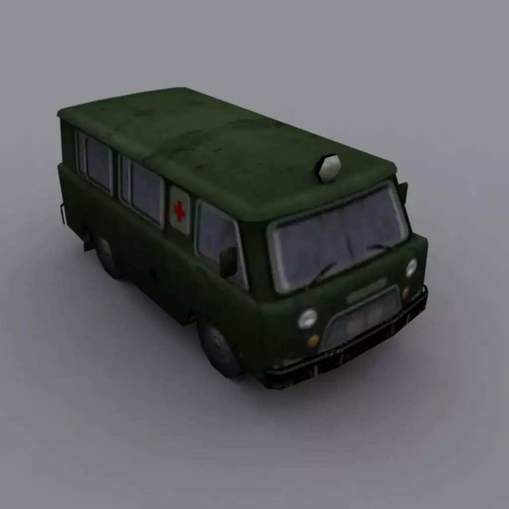 Army Tank and Vehicle  Low-poly 3D model