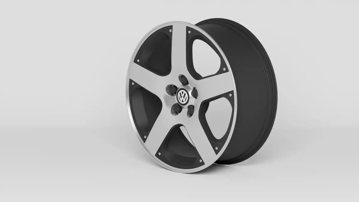 Volkswagen Santa Monica Alloy Wheel 3D model