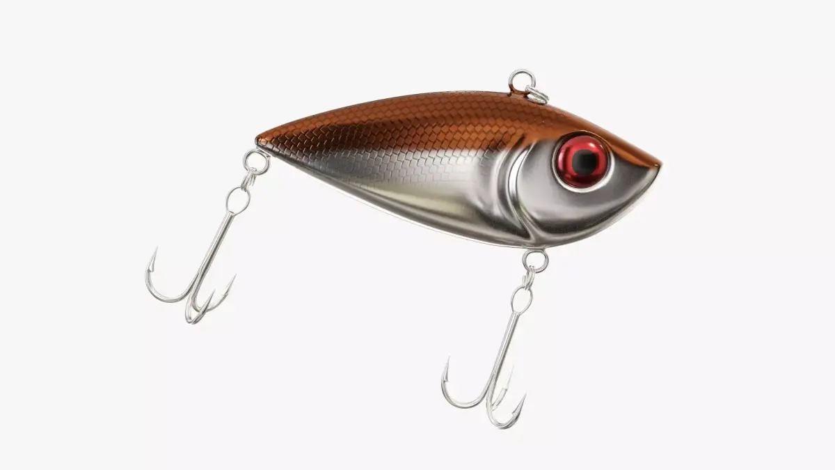 Rattlin type fishing lure 3D model