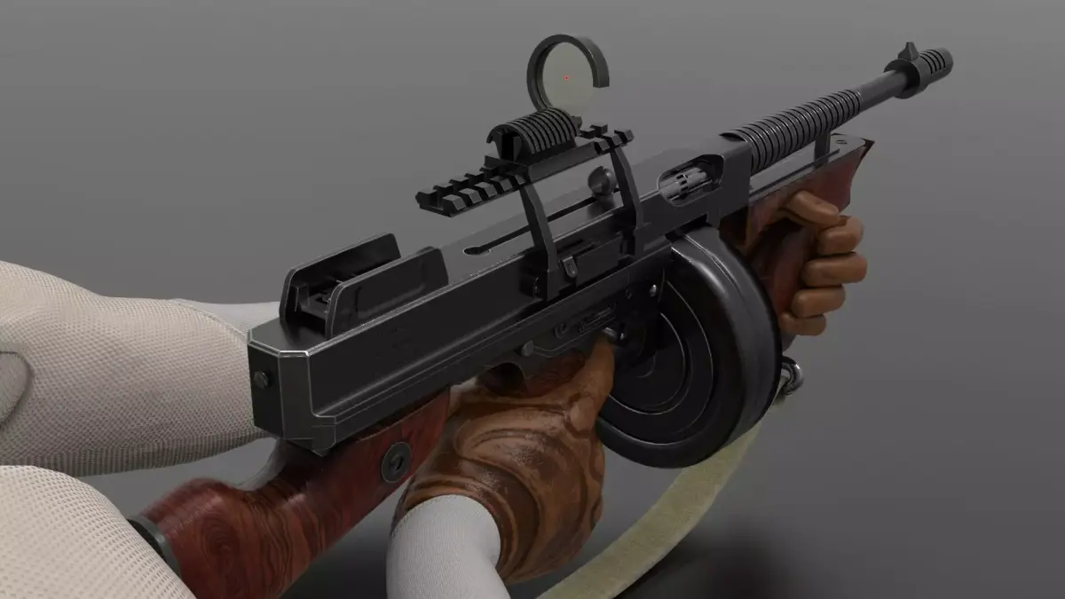 Fps weapon ww2 M1 Fps - Tps Low-poly 3D model