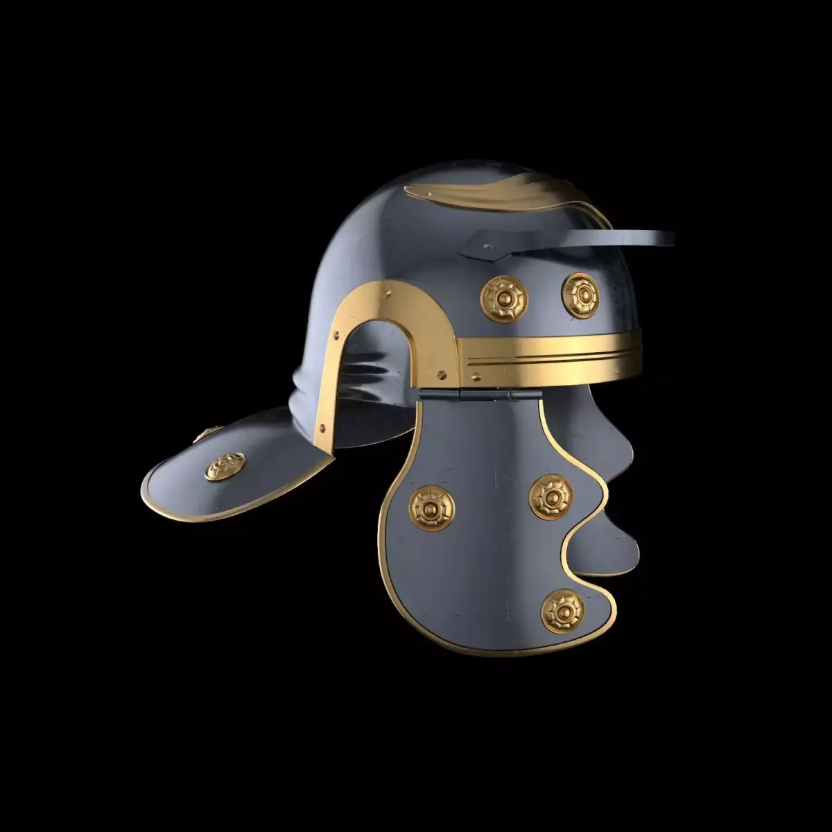 Roman legionnaire helmet Low-poly 3D model purchase