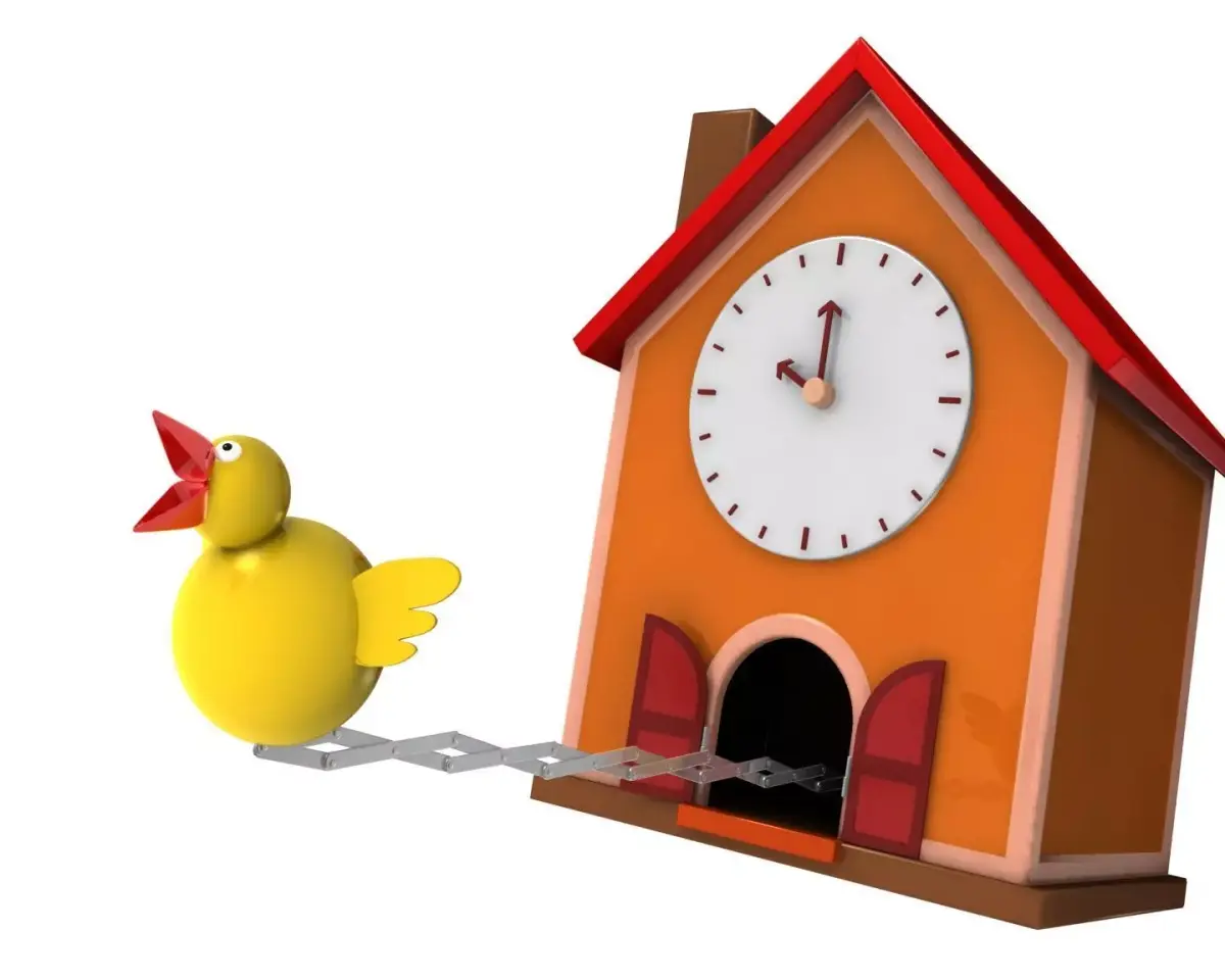 Cuckoo clock Low-poly 3D model purchase