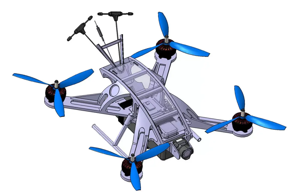 Drone Frame TNB 01 - 5 3D model