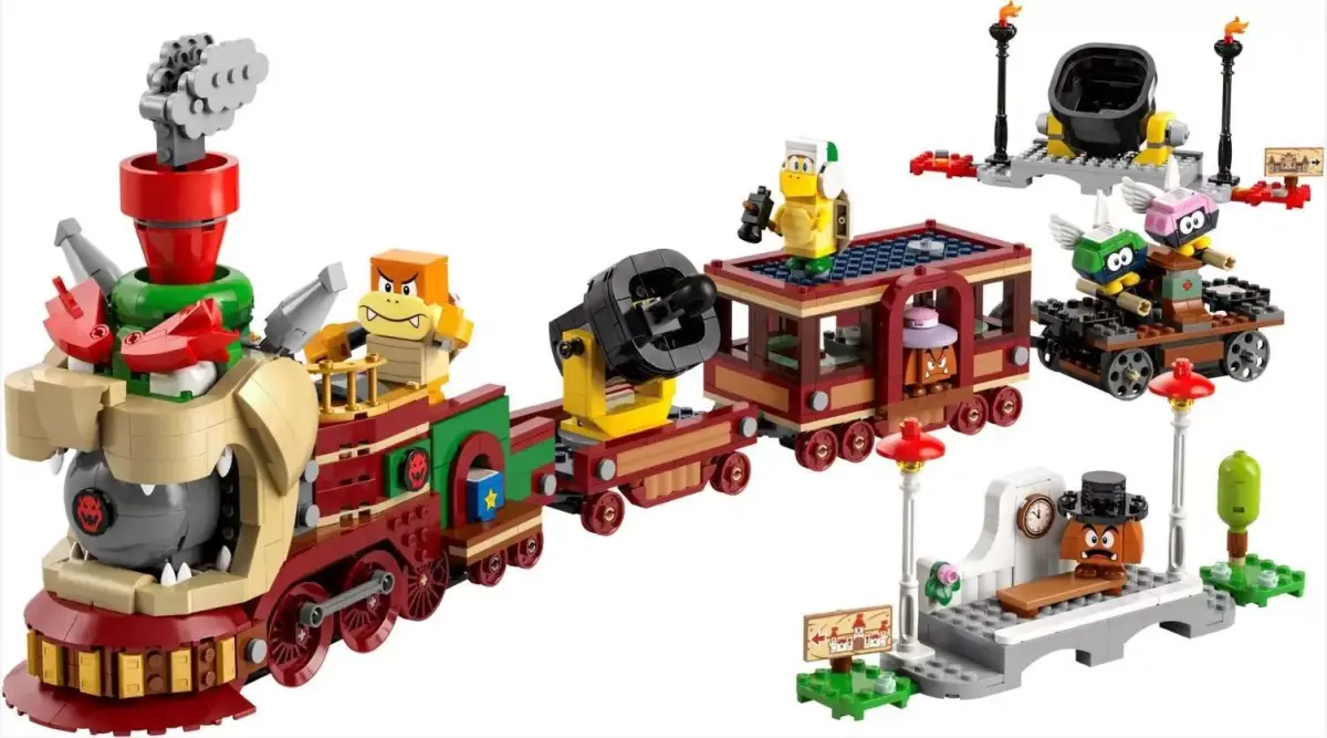 PixelBricks3D - LEGO Bowser Express Train  3D print model