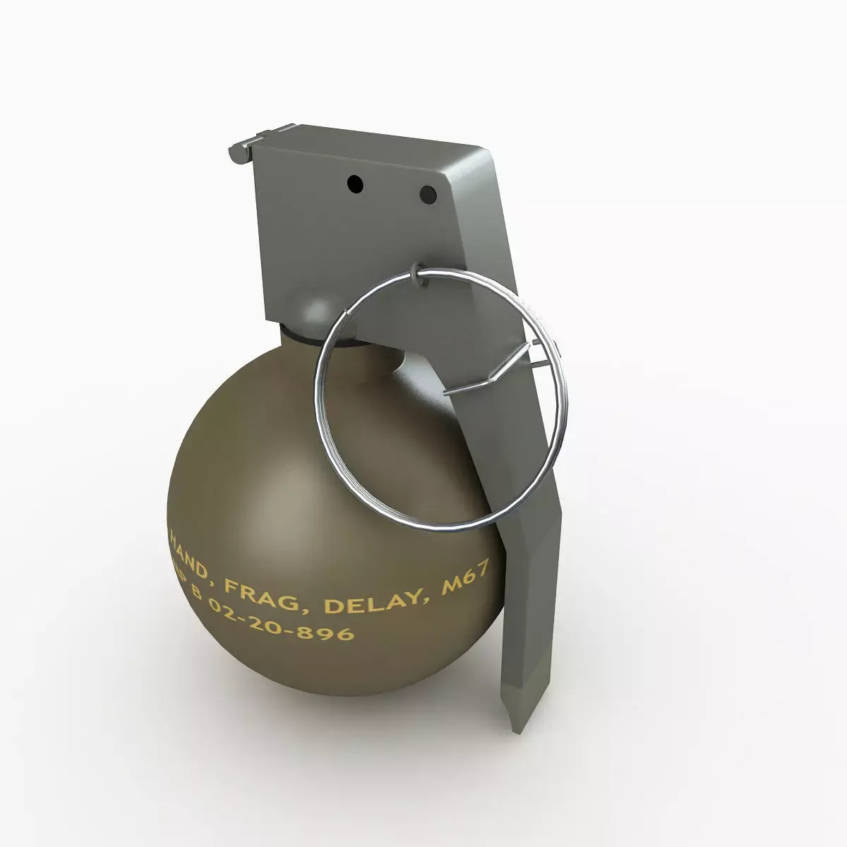 M67 Hand Grenade 3D model