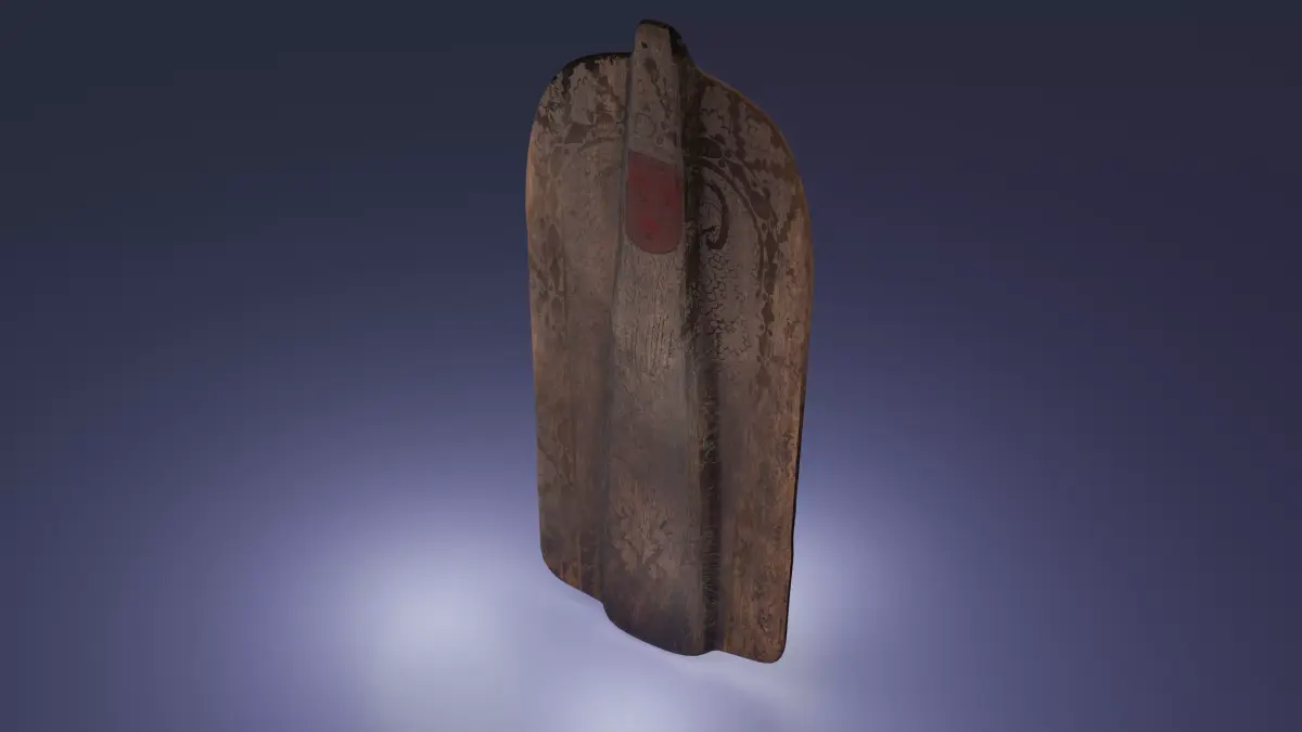 Genoese Pavise Free low-poly 3D model