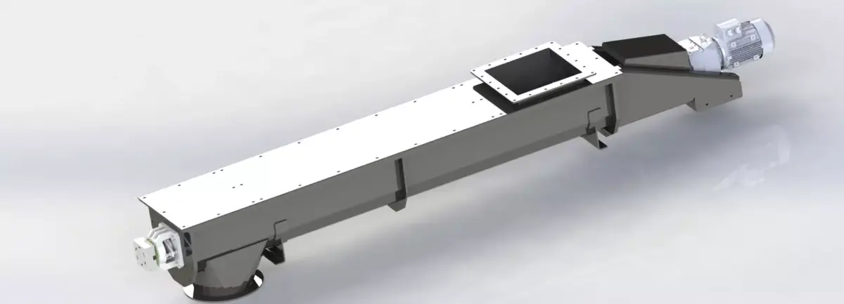 SCREW CONVEYOR 315X2600 mm 3D model