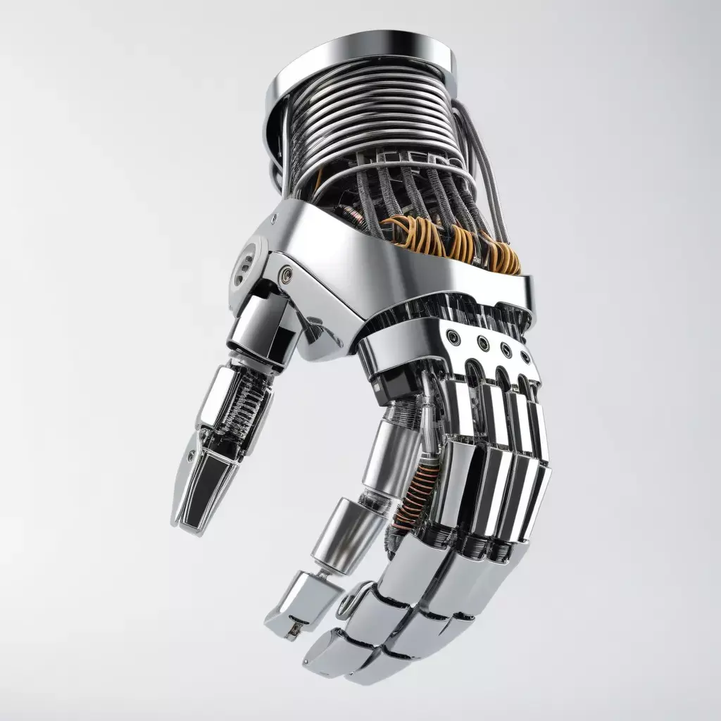 Futuristic Robotic Hand 3D Model 3D model