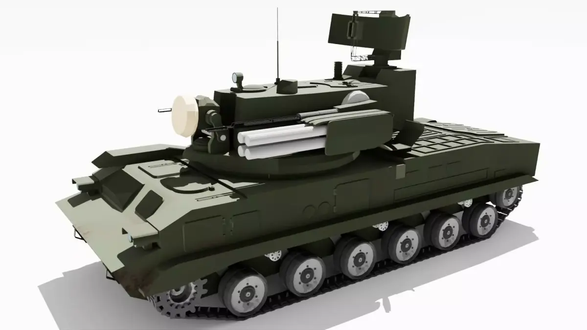 9K22 Tunguska 3D model