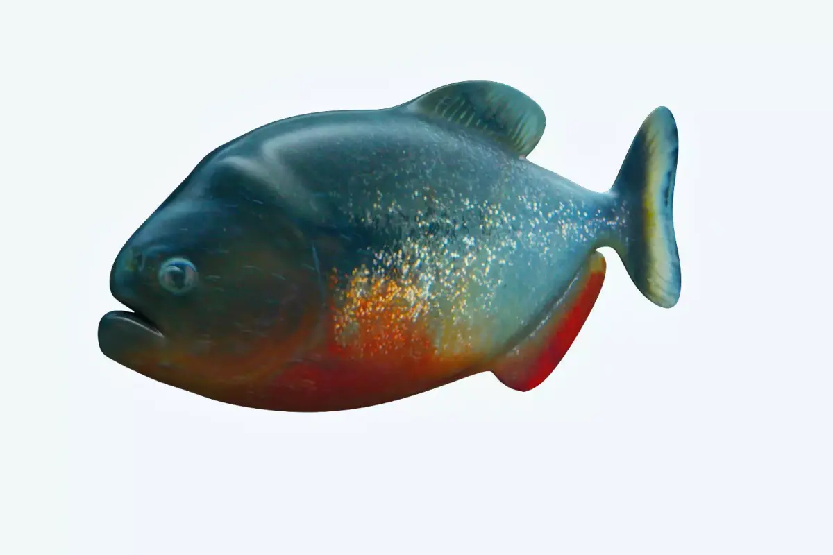 Piranha Fish 3D model get