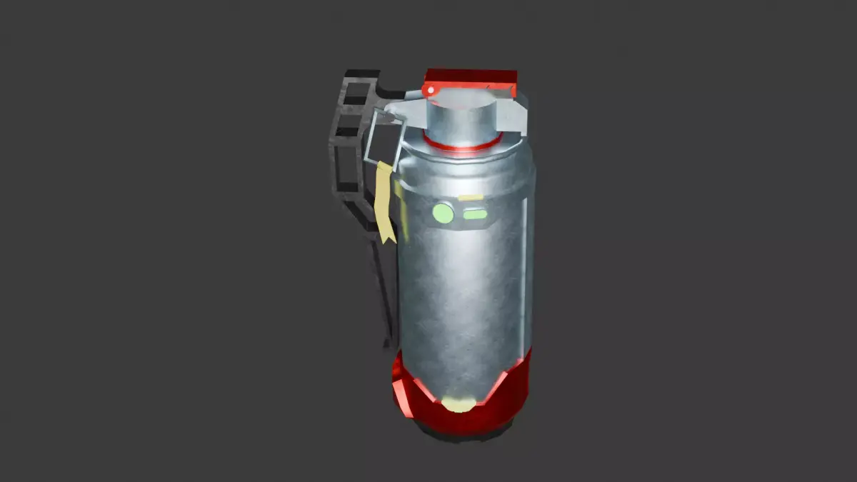 3D model of a Flashbang Grenade  Low-poly 3D model