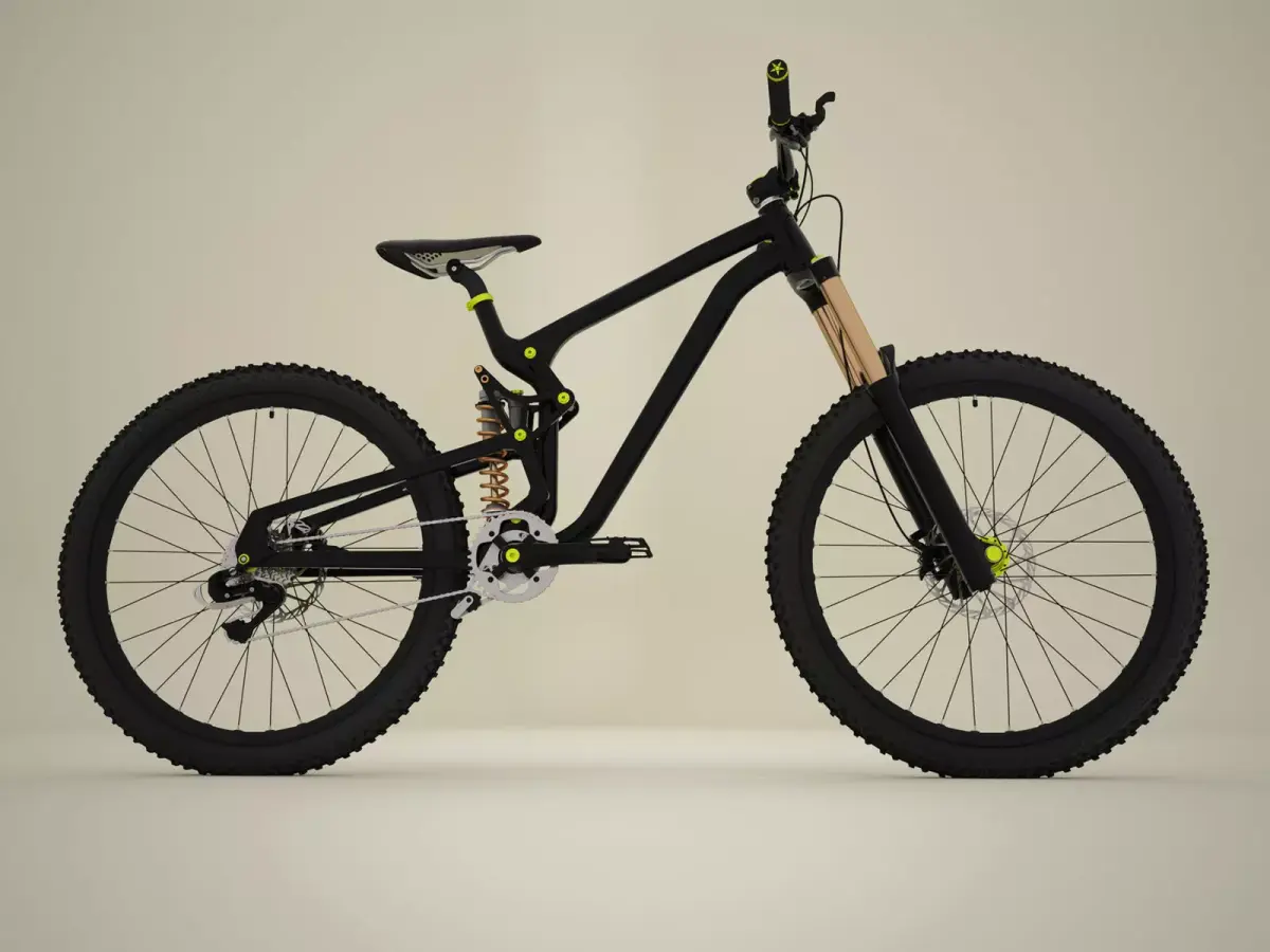 Mountain bike MTB bicycle 3D model