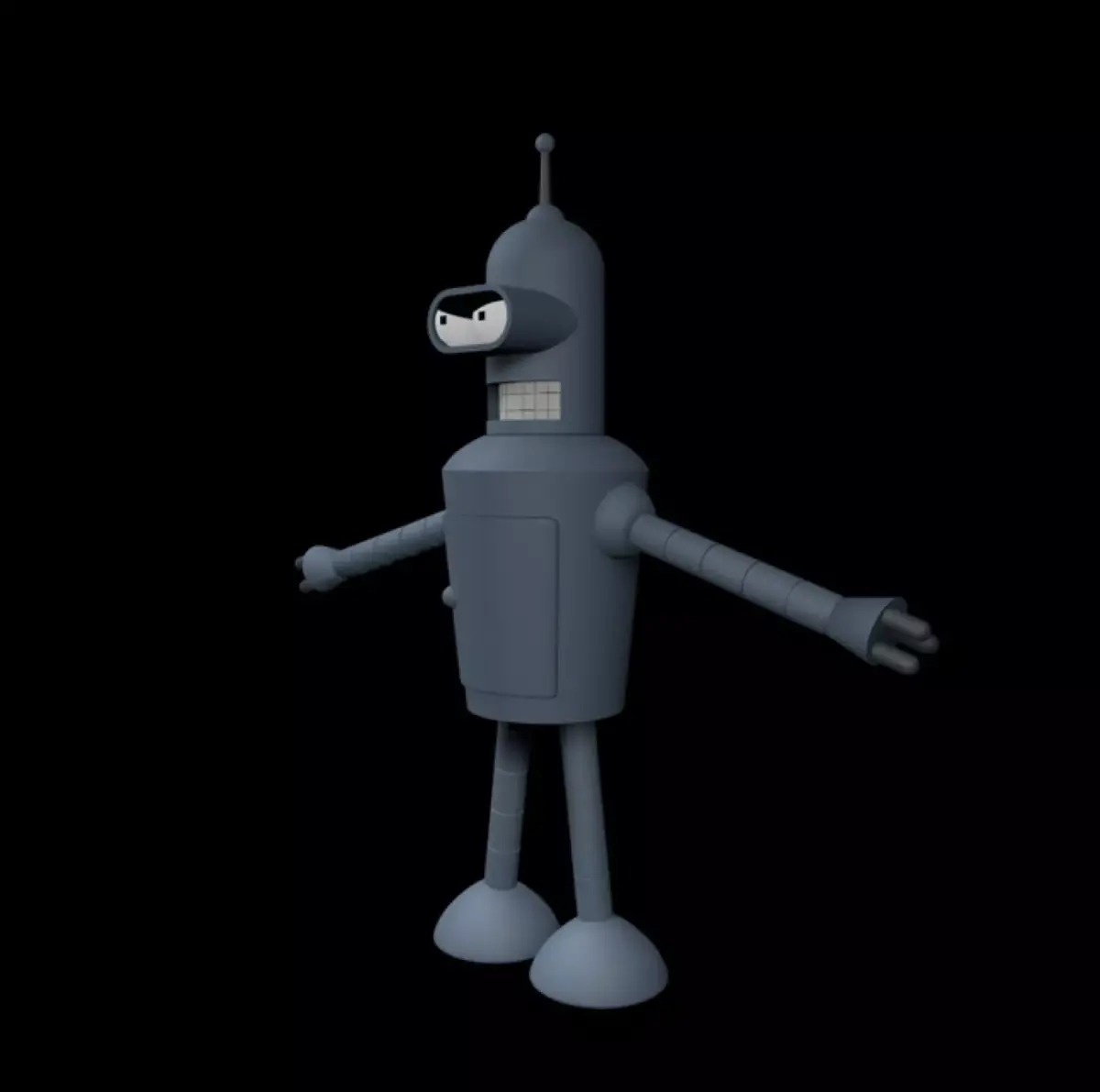Bender robot 3D model