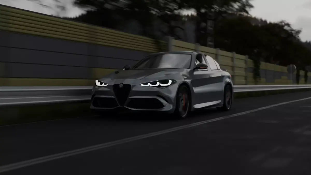 BLENDER Alfa Romeo Giulia Quadrifoglio RIGGED  Free 3D model