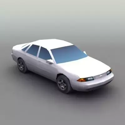 Generic Secan Car Low-poly 3D model