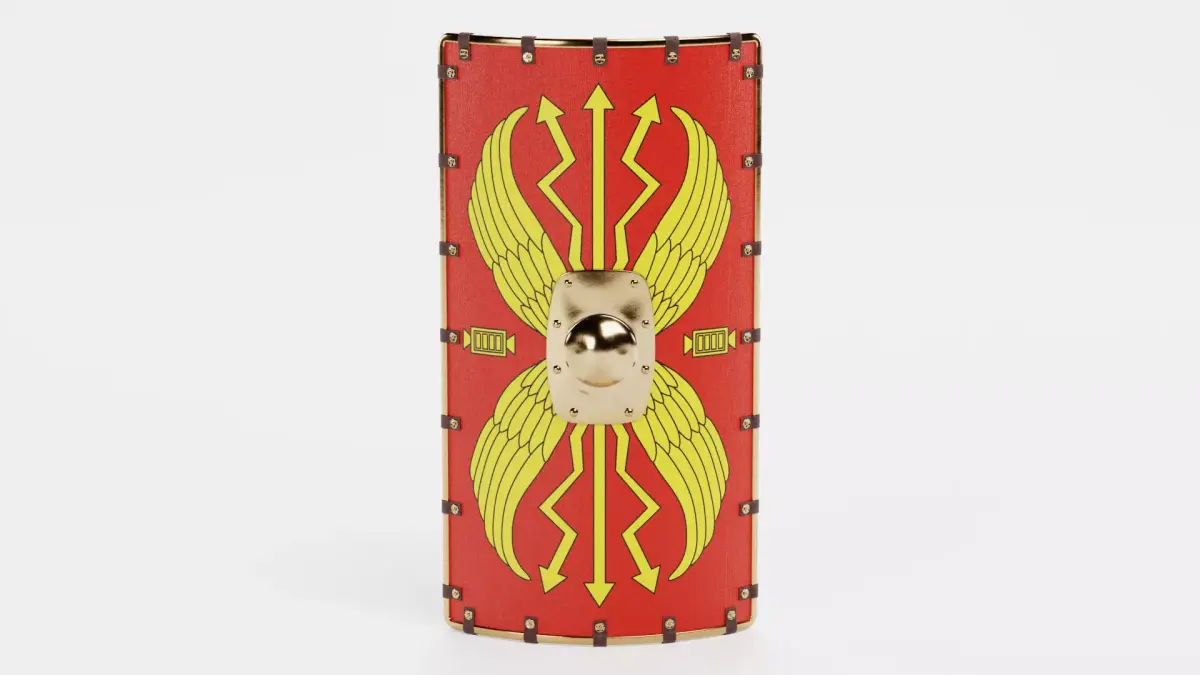 Scutum Shield - Roman Armor Equipment 3D model