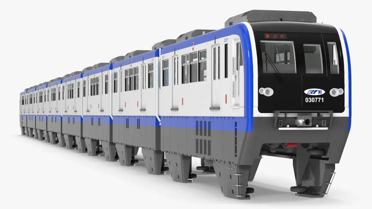 Chongqing Monorail Train 3D model purchase