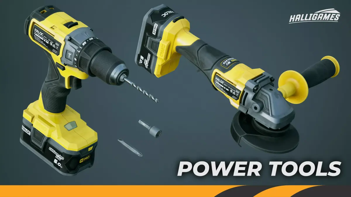 Power Tools Pack Low-poly 3D model purchase